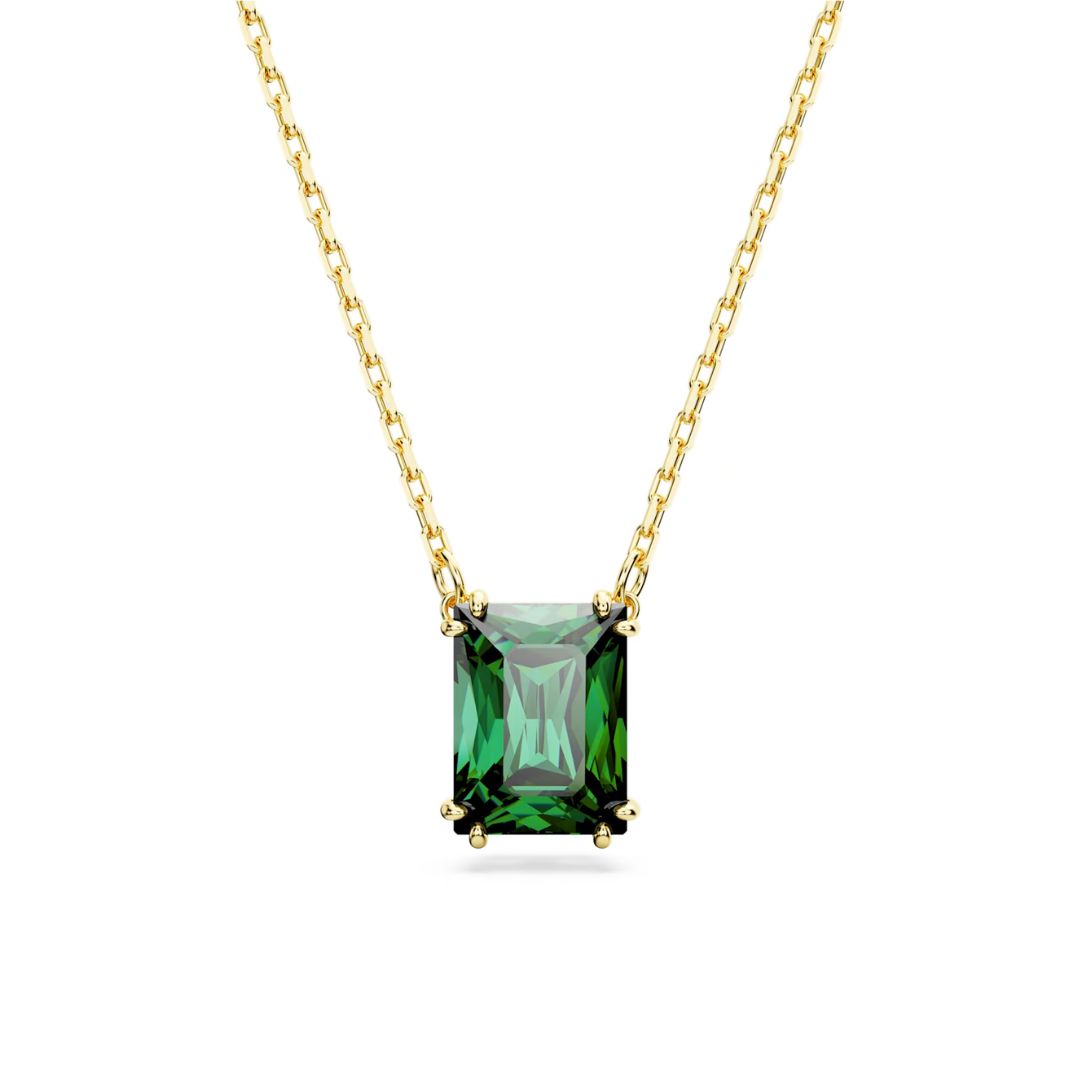 Swarovski Matrix riipus, keltakullanväri ja vihreä kristalli 5677141