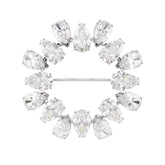 Swarovski Matrix rintakoru, vaalea metalli ja kirkkaat kristallit 5714646