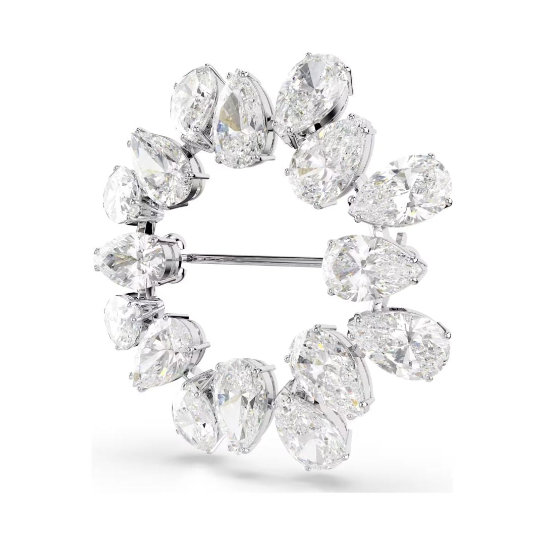 Swarovski Matrix rintakoru, vaalea metalli ja kirkkaat kristallit 5714646