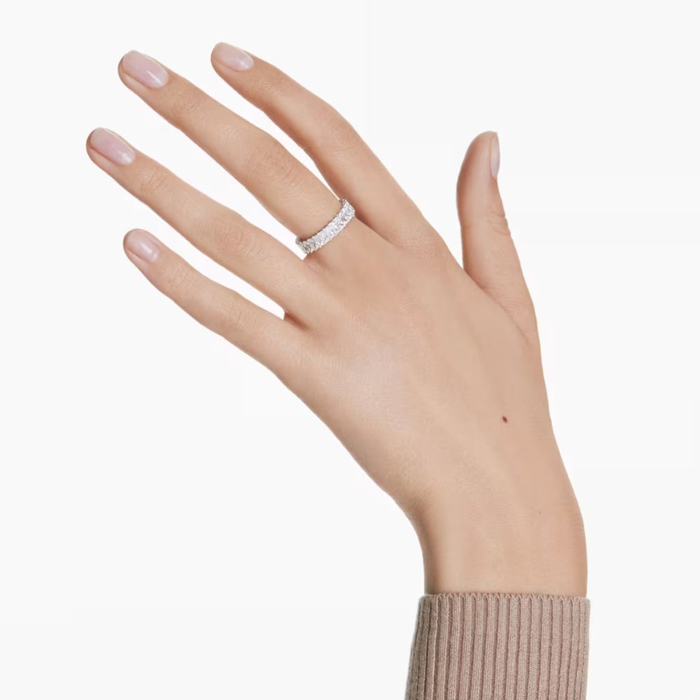 Swarovski Matrix sormus, vaalea ja kirkkaat kristallit