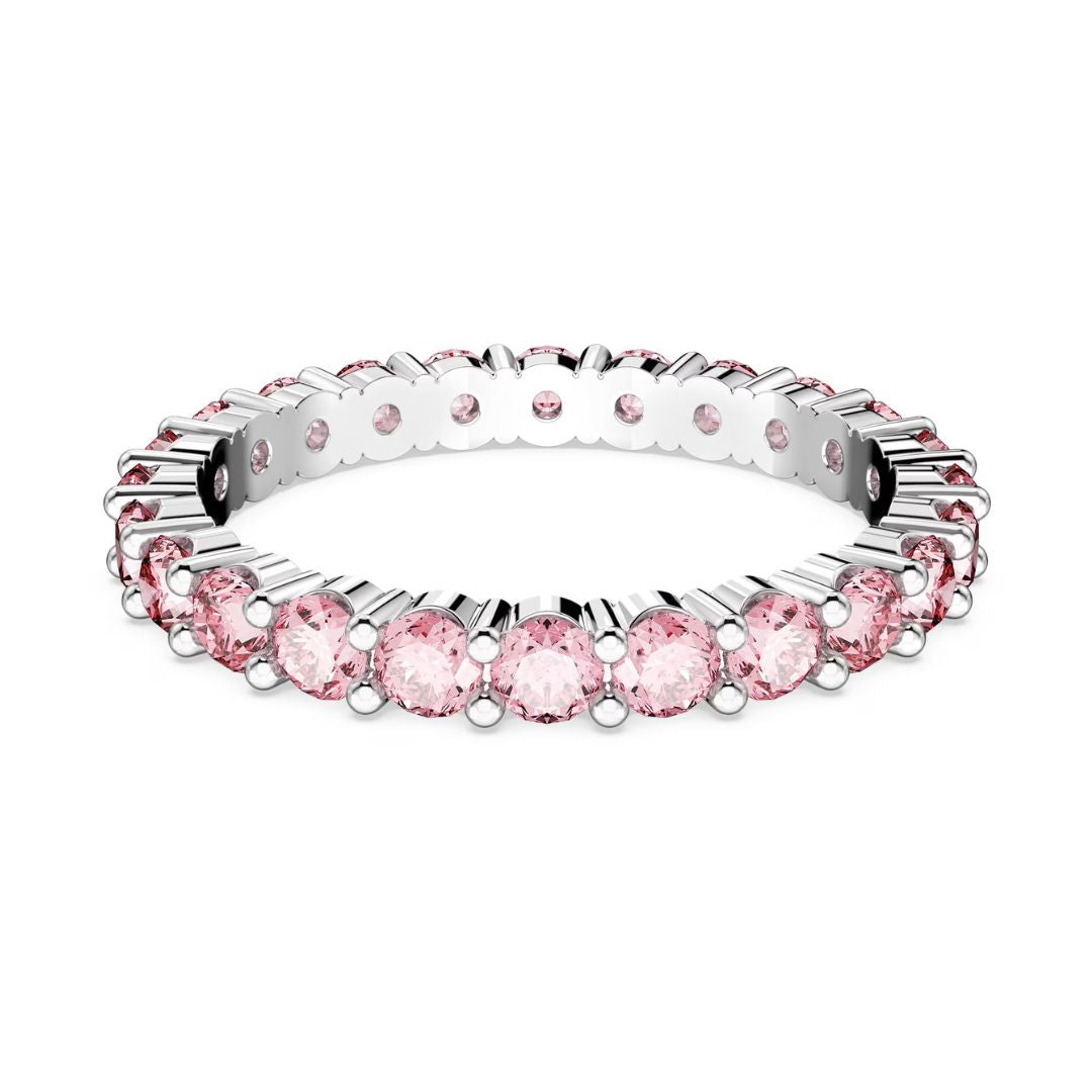 Swarovski Matrix sormus, vaalea ja vaaleanpunaiset kristallit, 5658852