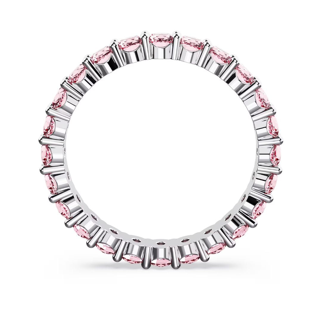 Swarovski Matrix sormus, vaalea ja vaaleanpunaiset kristallit, 5658852