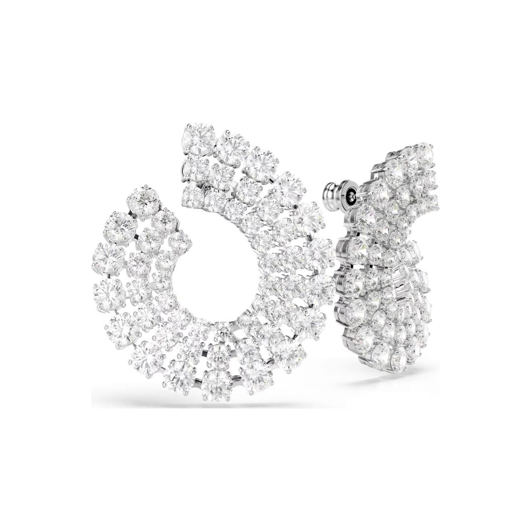 Swarovski Matrix rengaskorvakorut, vaalea metalli ja kirkkaat zirkonit 5705834
