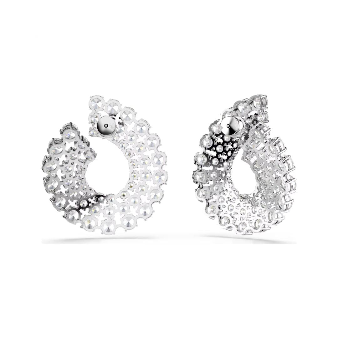 Swarovski Matrix rengaskorvakorut, vaalea metalli ja kirkkaat zirkonit 5705834