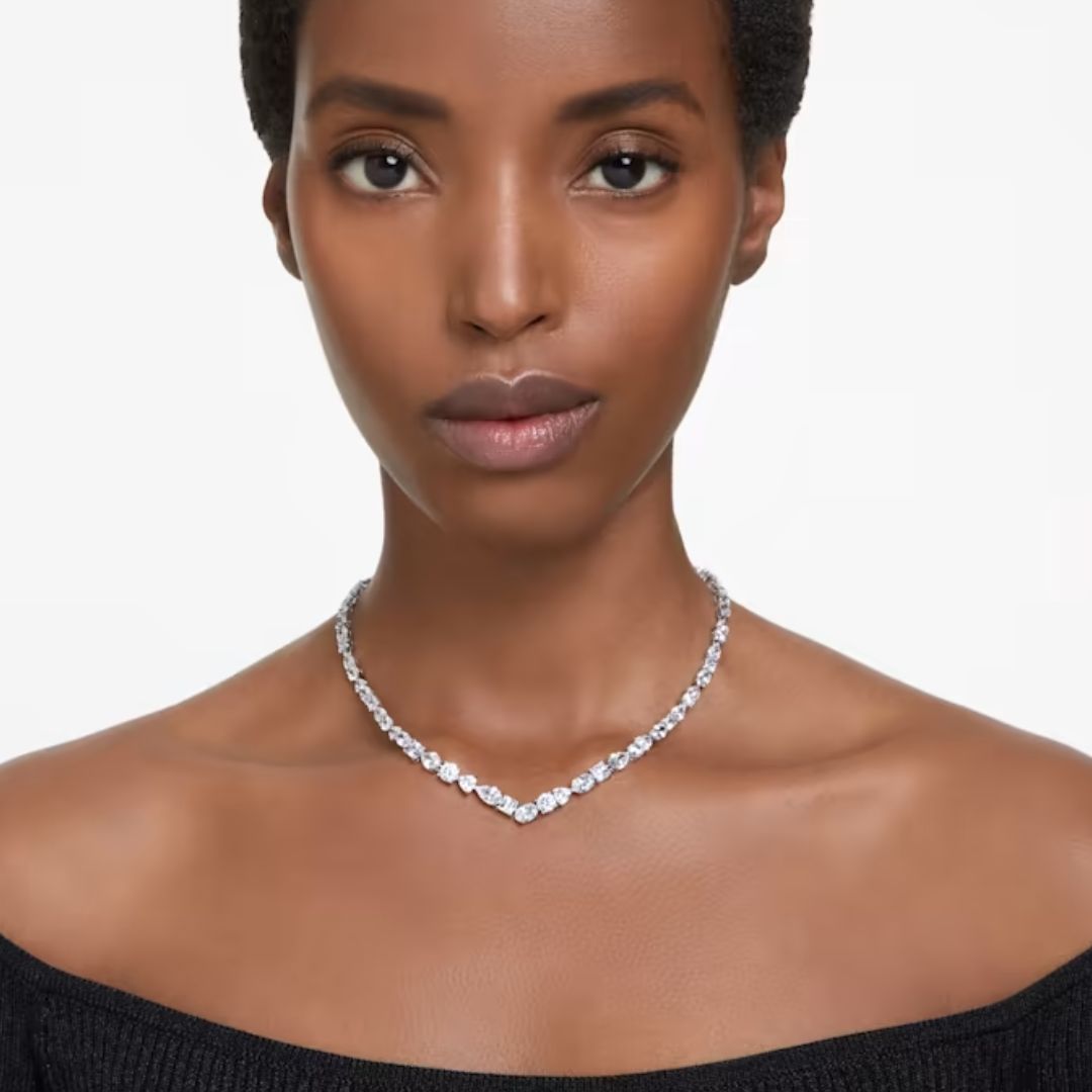 Swarovski Mesmera kaulakoru, vaalea metalli ja kirkkaat kristallit, 5665242