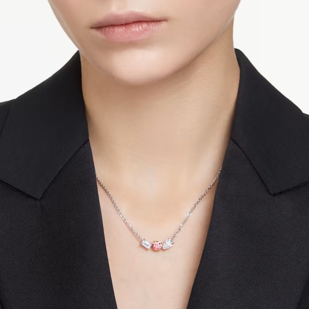 Swarovski Mesmera riipus, vaalea metalli ja vaaleanpunainen kristalli 5668275