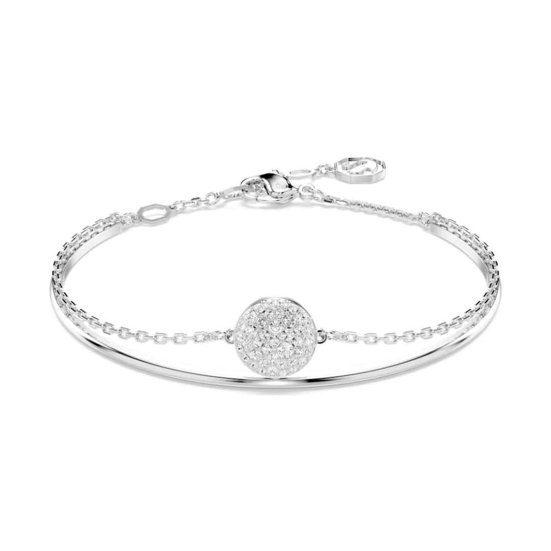 Swarovski Meteora rannerengas, vaalea metalli ja kirkkaat kristallit 5683447