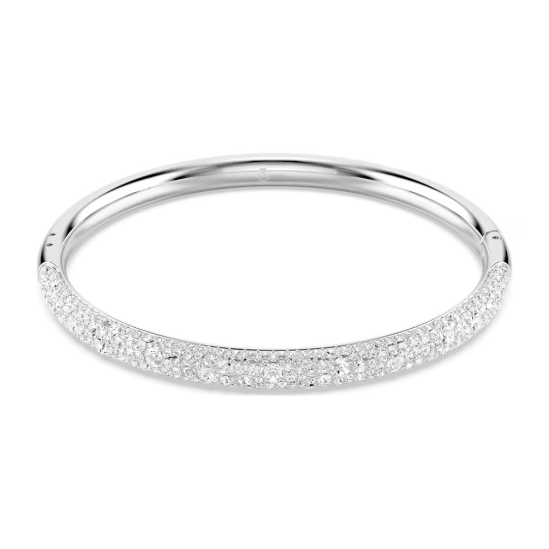 Swarovski Meteora Bracelet, Rhodium Plated Metal and White Crystals 56