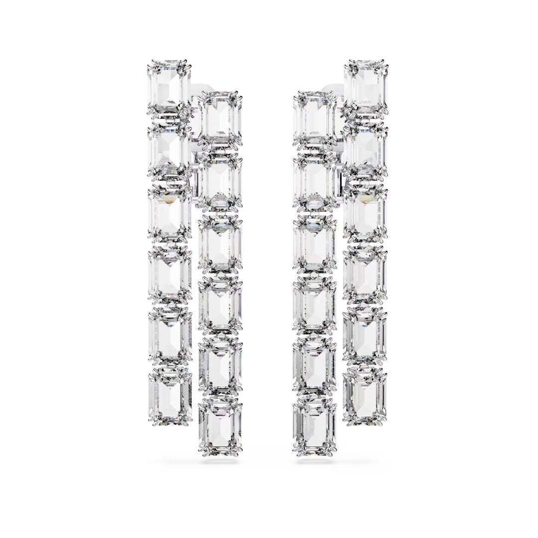 Swarovski Millenia Clip korvakorut, vaalea metalli ja kirkkaat kristallit, 5696320