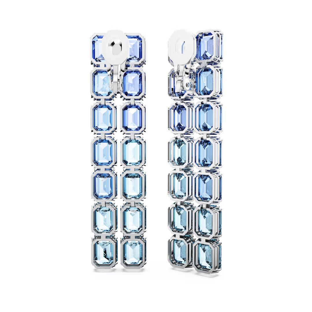 Swarovski Millenia Clip korvakorut, vaalea metalli ja siniset kristallit 5696517