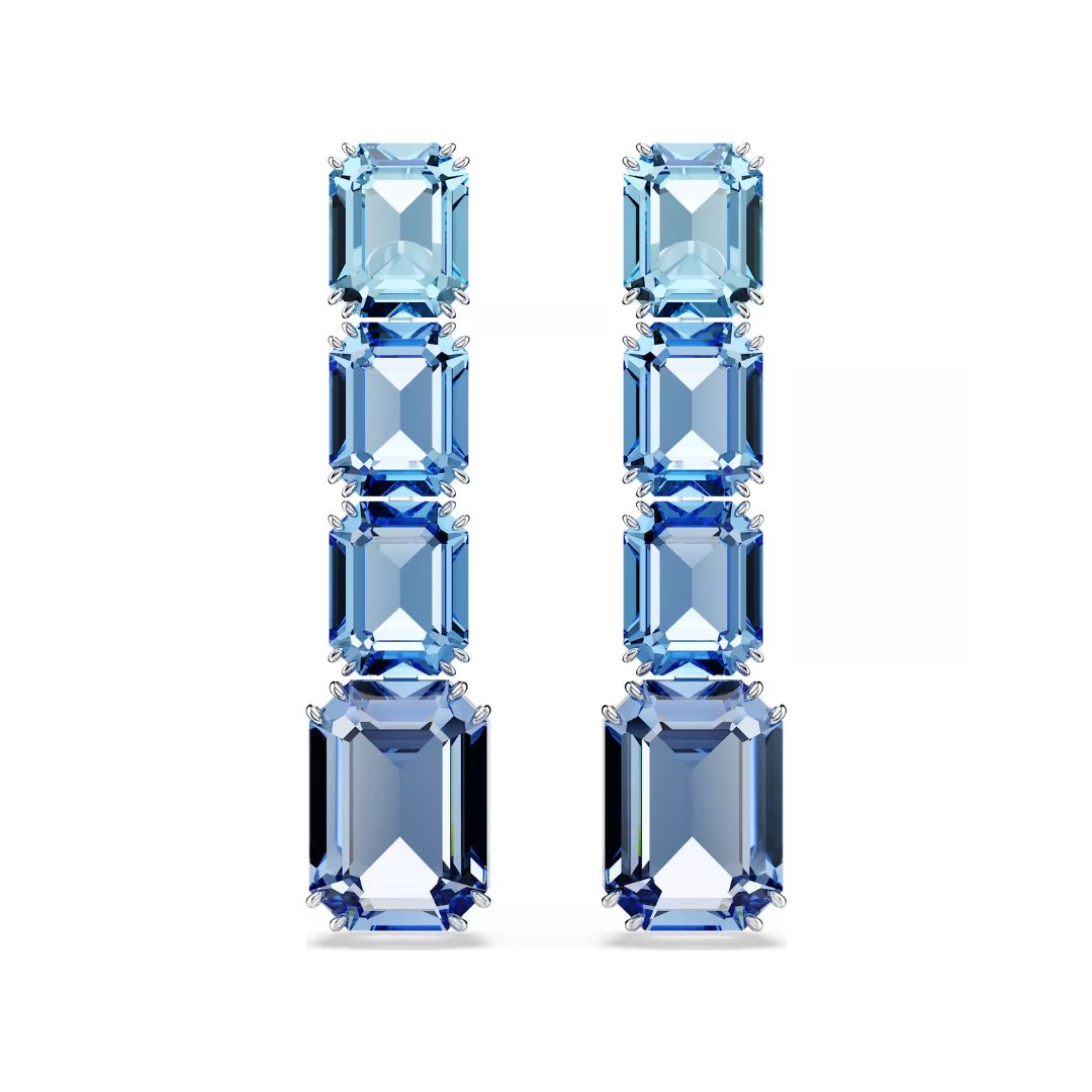 Swarovski Millenia Drop korvakorut, vaalea metalli ja siniset kristallit, 5696516