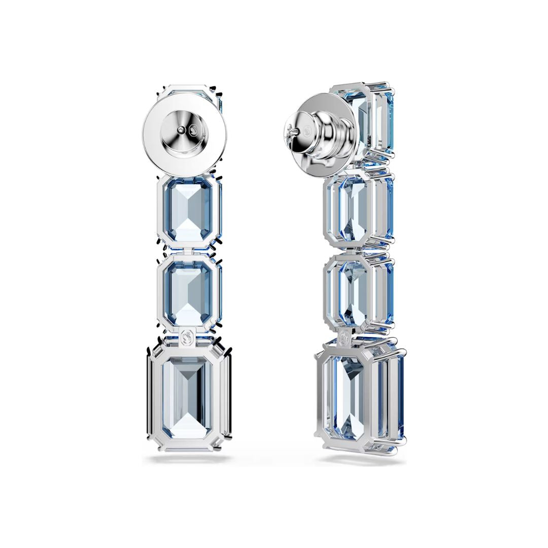 Swarovski Millenia Drop korvakorut, vaalea metalli ja siniset kristallit, 5696516