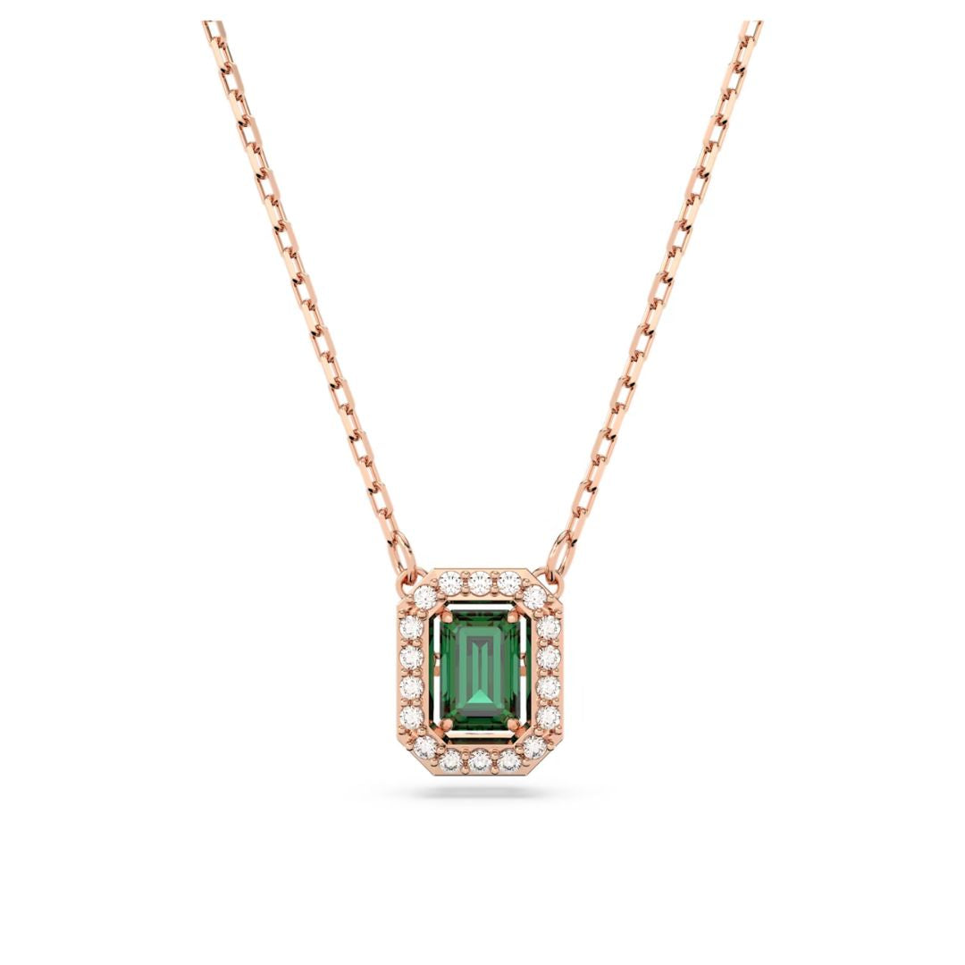 Swarovski Millenia kaulakoru, ruusukullanväri ja vihreä kristalli, 5650069