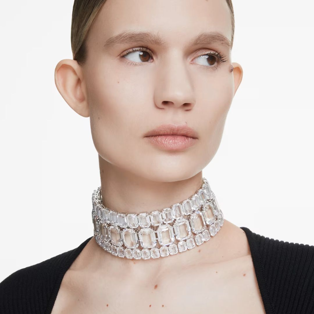 Swarovski Millenia kaulakoru, vaalea metalli ja kirkkaat kristallit 5696290