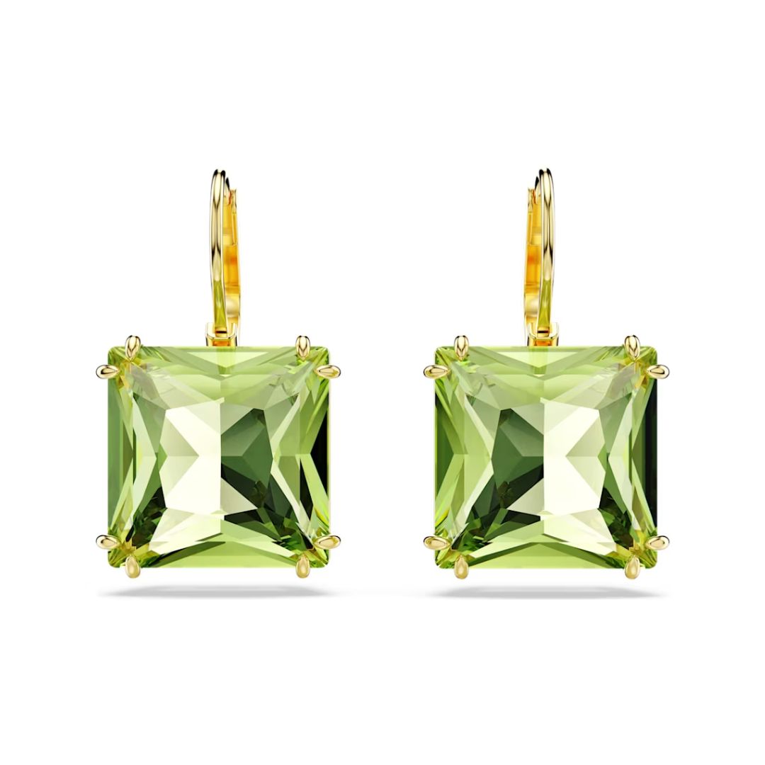 Swarovski Millenia korvakorut, keltakullanväri ja vihreät kristallit 5636564