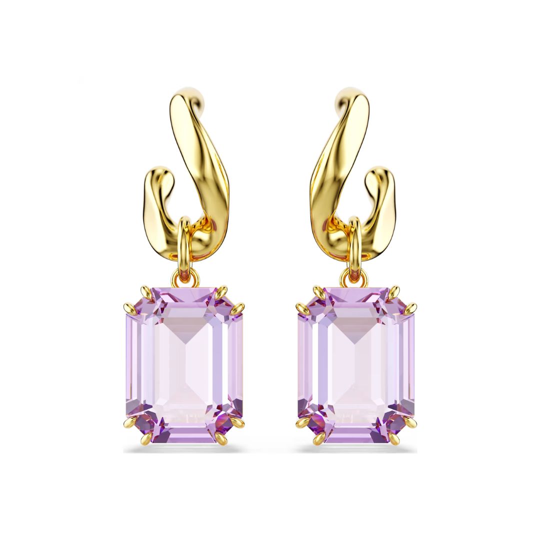 Swarovski Millenia korvakorut, keltakullanväri ja violetit kristallit 5694784
