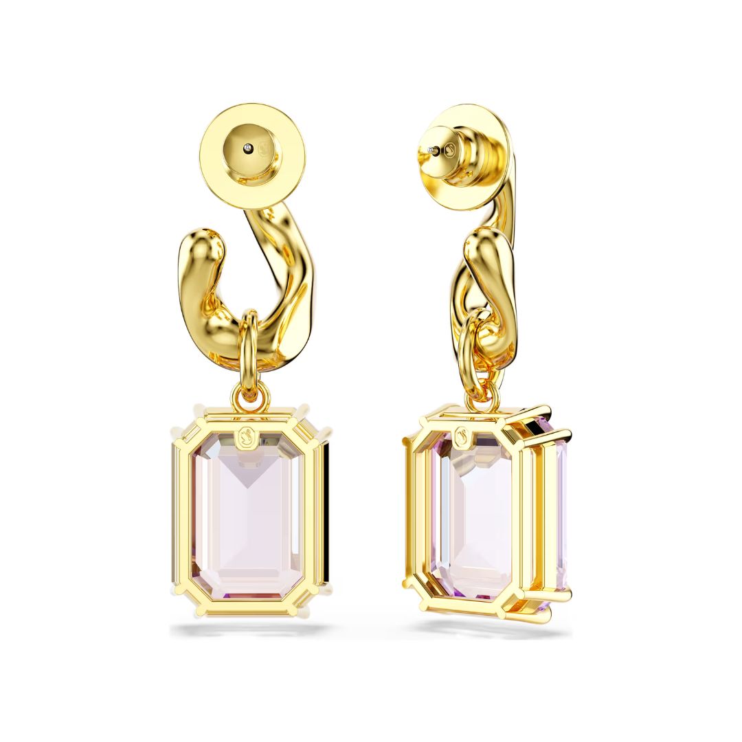 Swarovski Millenia korvakorut, keltakullanväri ja violetit kristallit 5694784