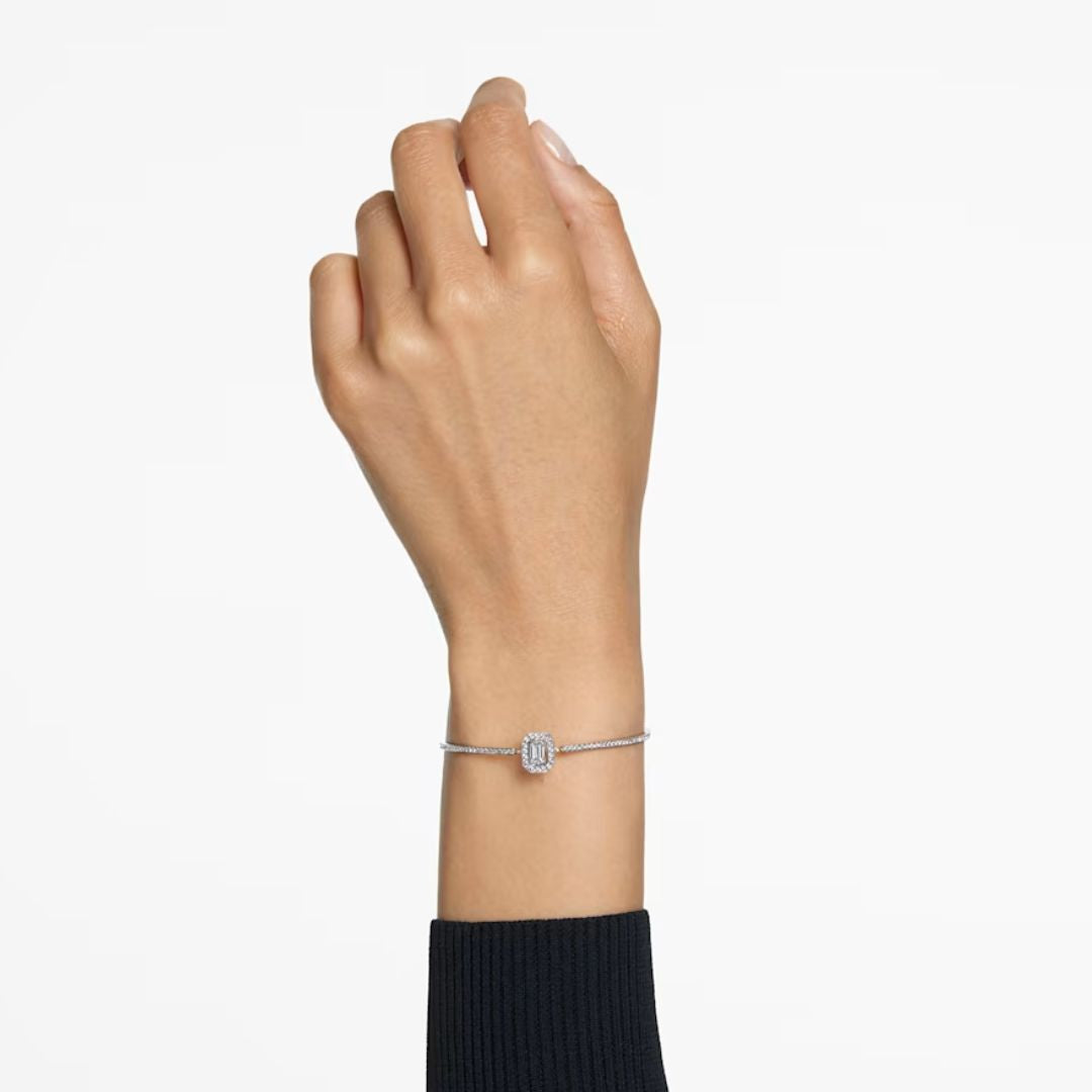 Swarovski Millenia rannekoru, vaalea metalli ja kirkkaat kristallit 5638494