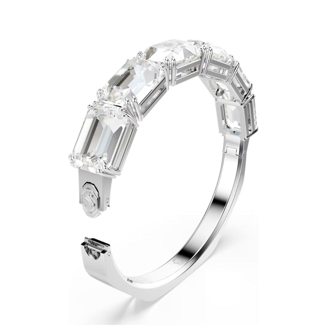 Swarovski Millenia rannekoru, vaalea metalli ja kirkkaat kristallit