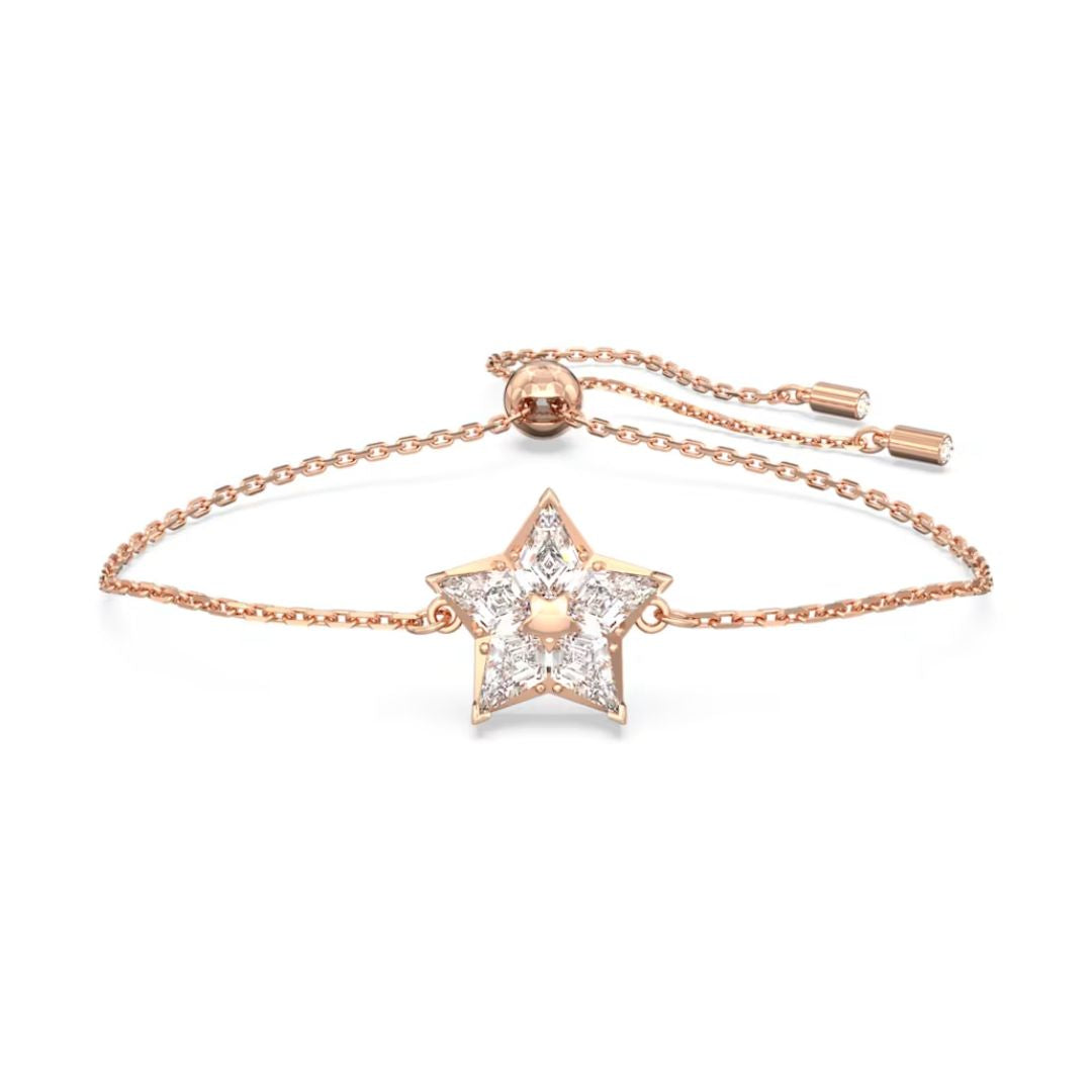 限定sale 本物✨Swarovski Stella ブレスレット 星パール☆ Swarovski Stella Star Bracelet, Rose Gold-Tone and White Crystals, 564