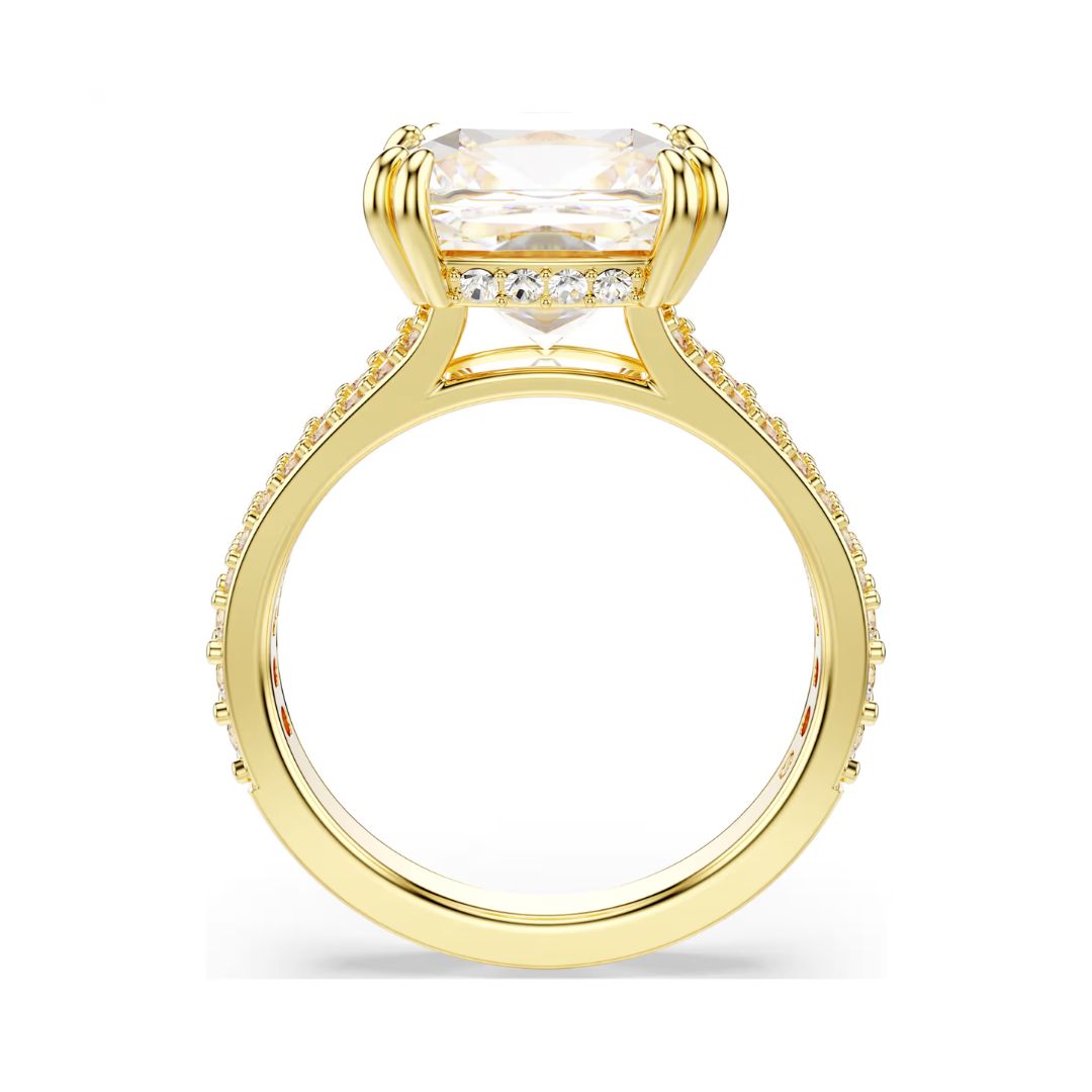 Swarovski Stilla sormus, keltakullanvärinen ja kirkkaat kristallit