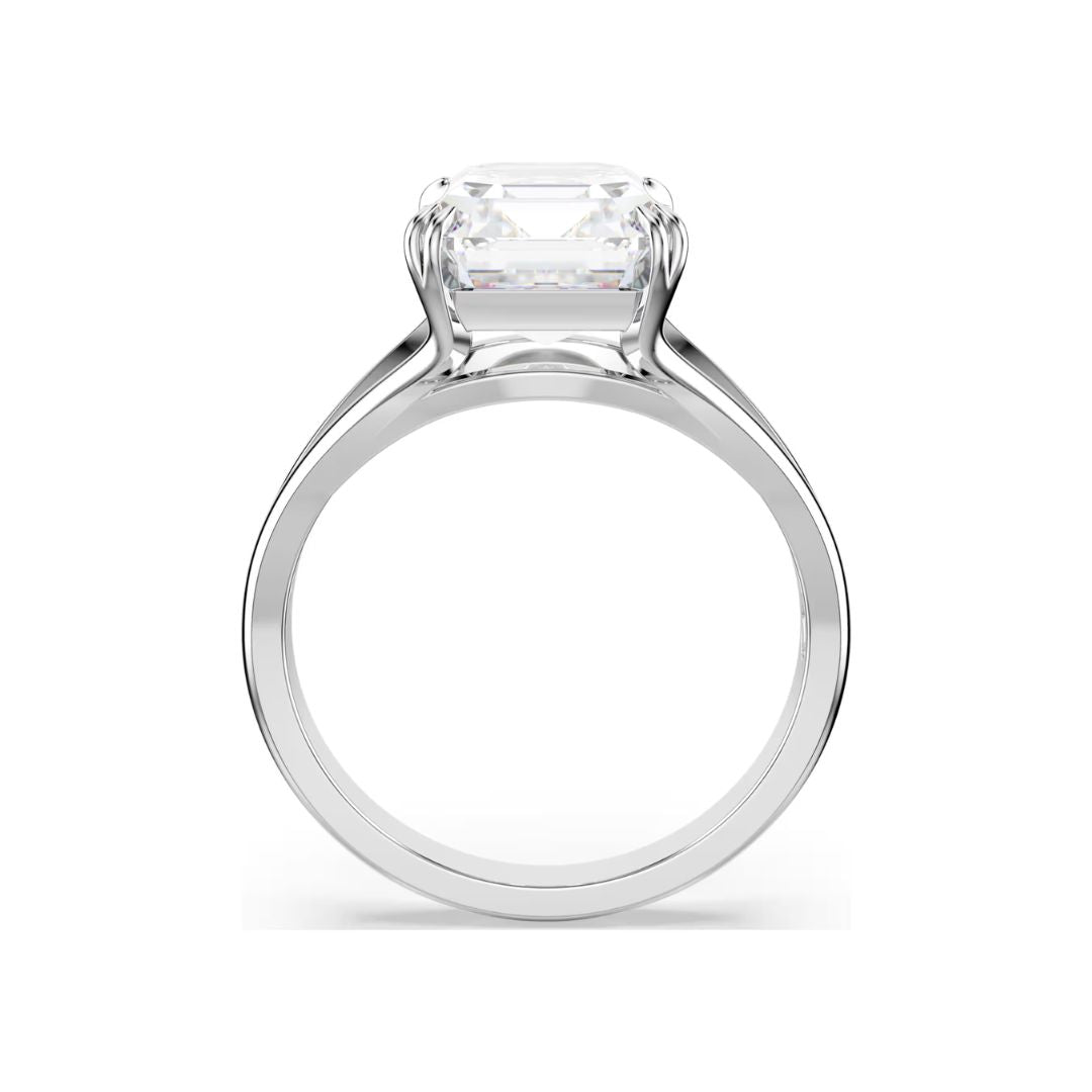 Swarovski Stilla sormus, vaalea metalli ja kirkas kristalli