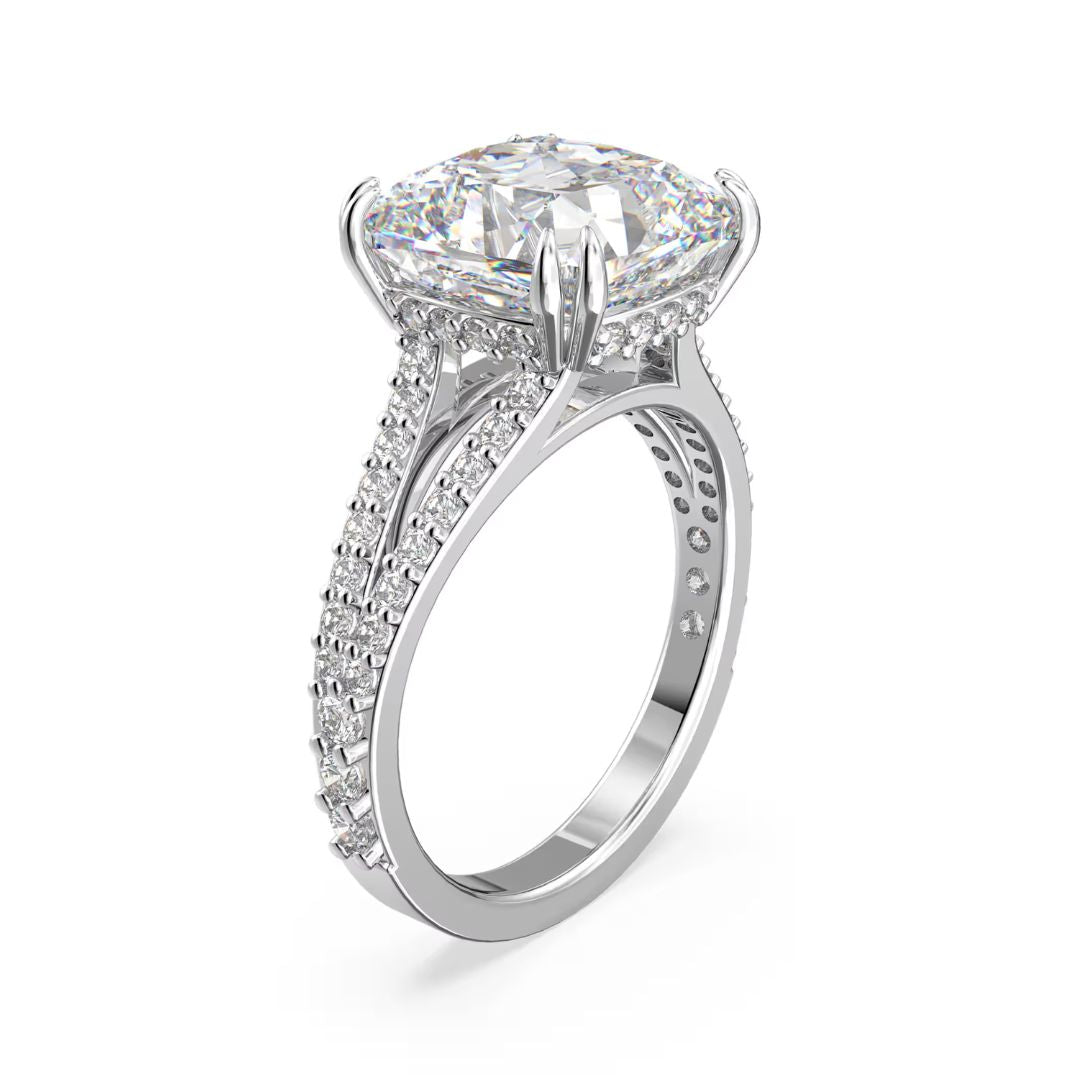 Swarovski Stilla sormus, vaalea metalli ja kirkas kristalli