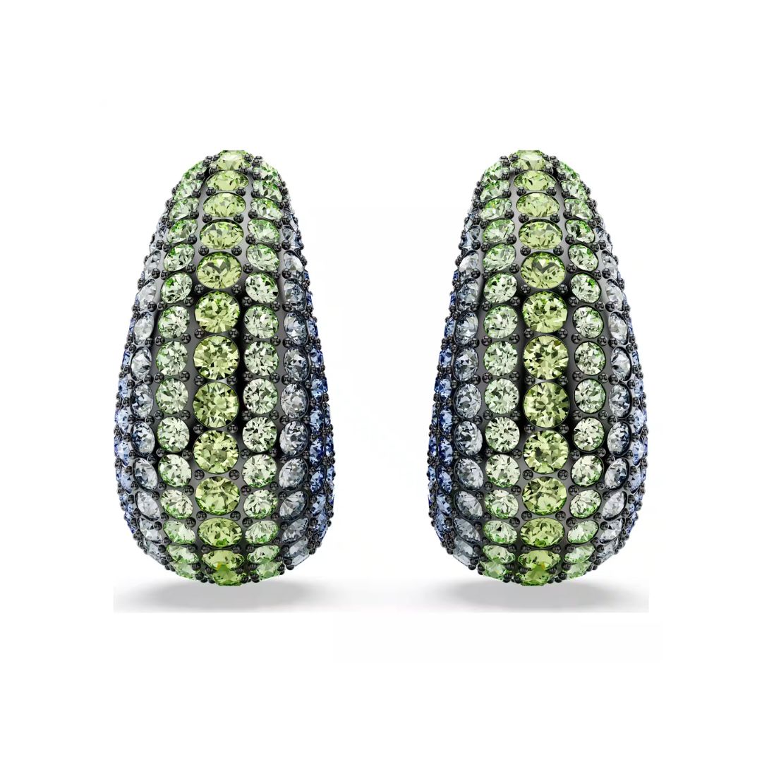Swarovski Sublima Clip korvakorut, tumma metalli ja eri väriset kristallit 5692111