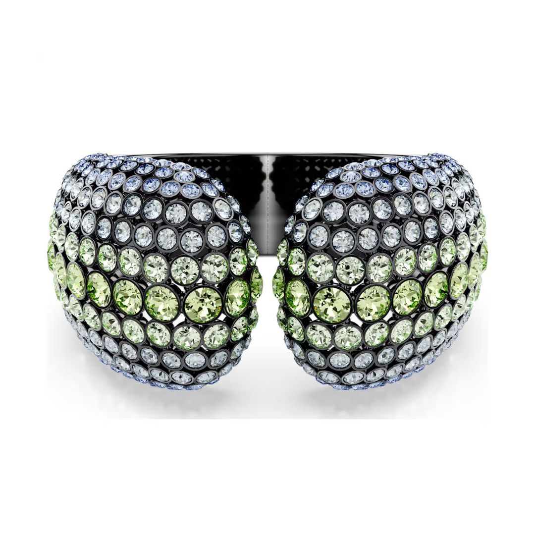 Swarovski Sublima rannekoru, tumma metalli ja eri väriset kristallit