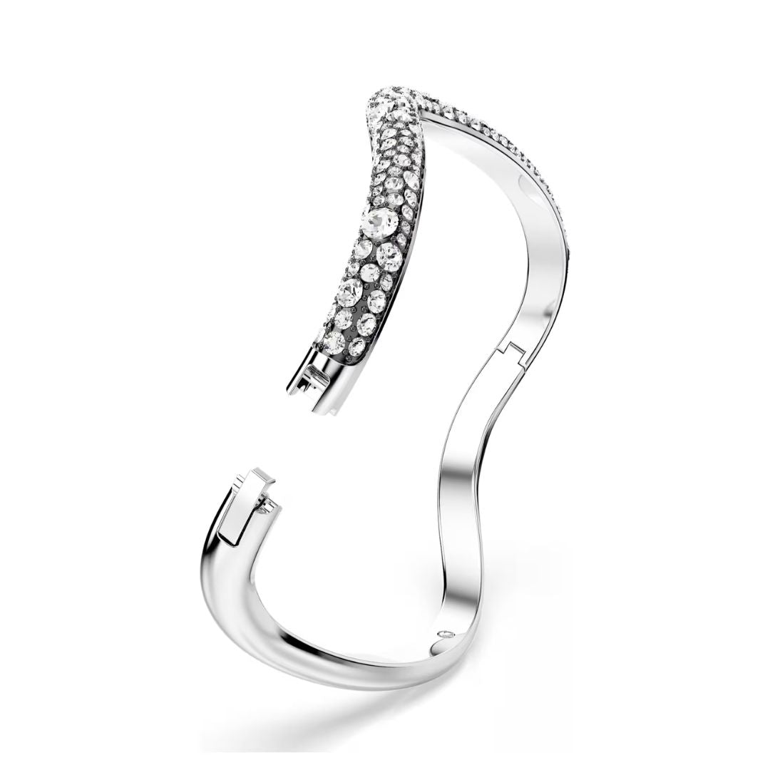 Swarovski Sublima rannekoru, vaalea metalli ja kirkkaat kristallit
