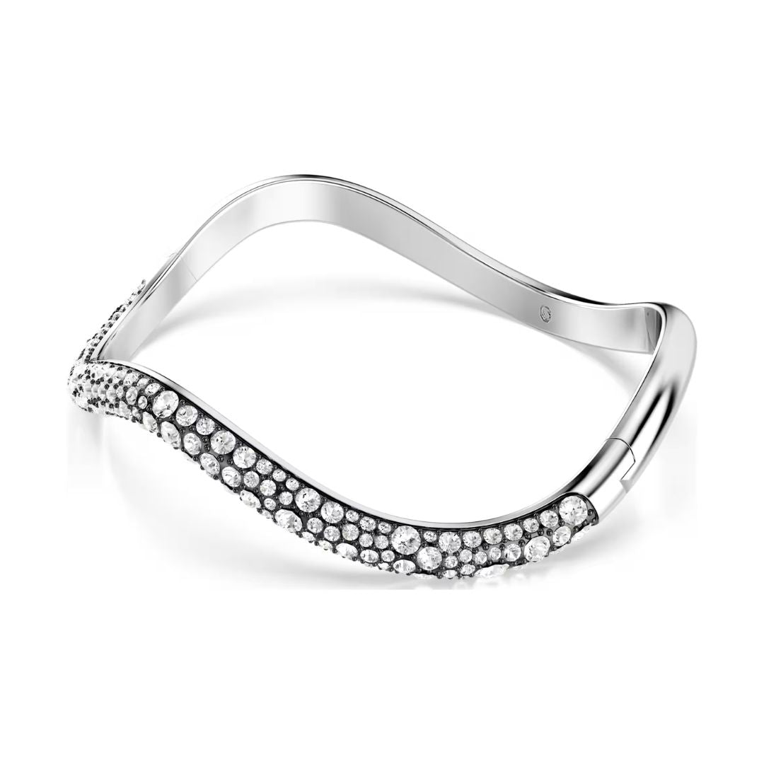 Swarovski Sublima rannekoru, vaalea metalli ja kirkkaat kristallit