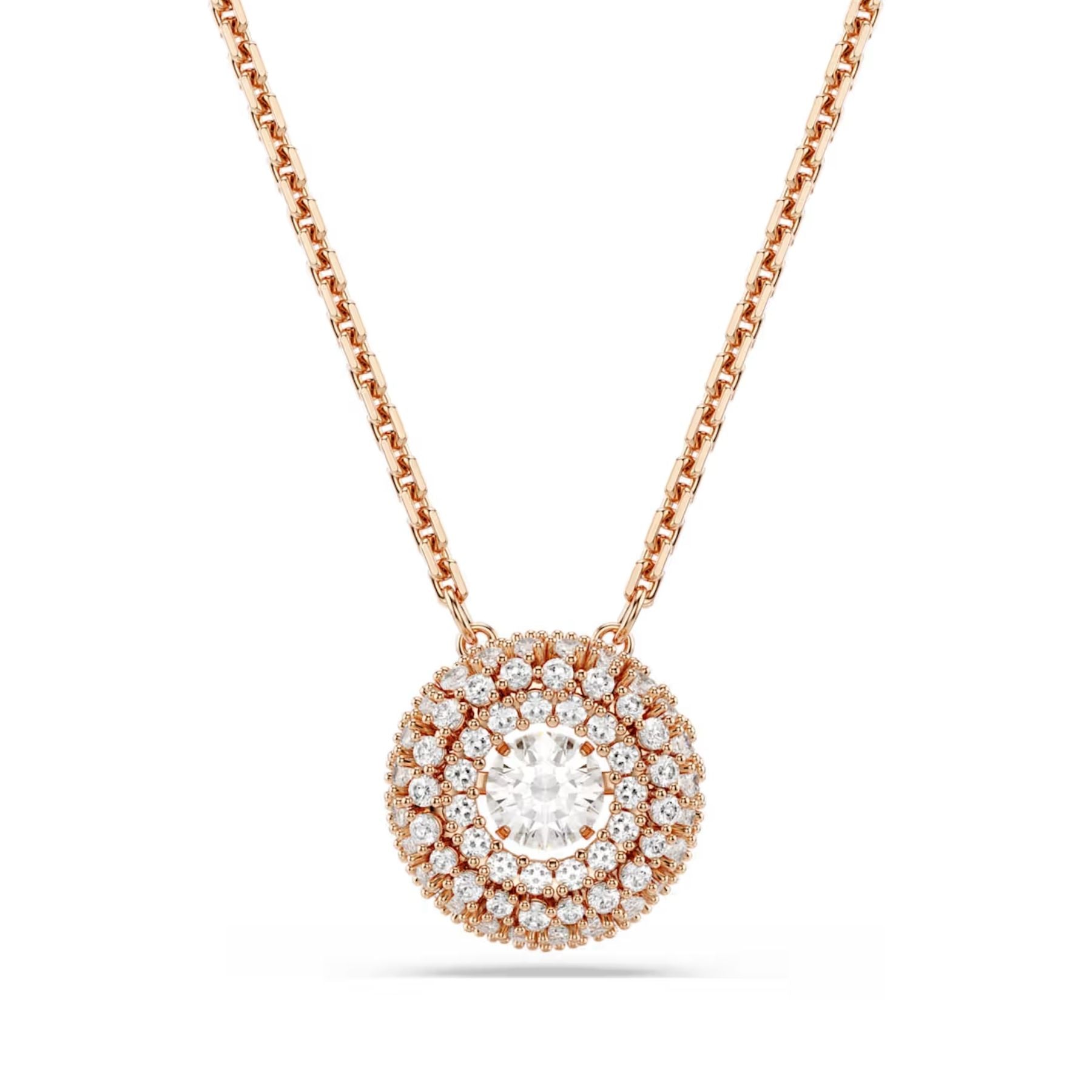 Swarovski Sublima Pendant, Rose Gold Plated With Clear Zircons, 576419