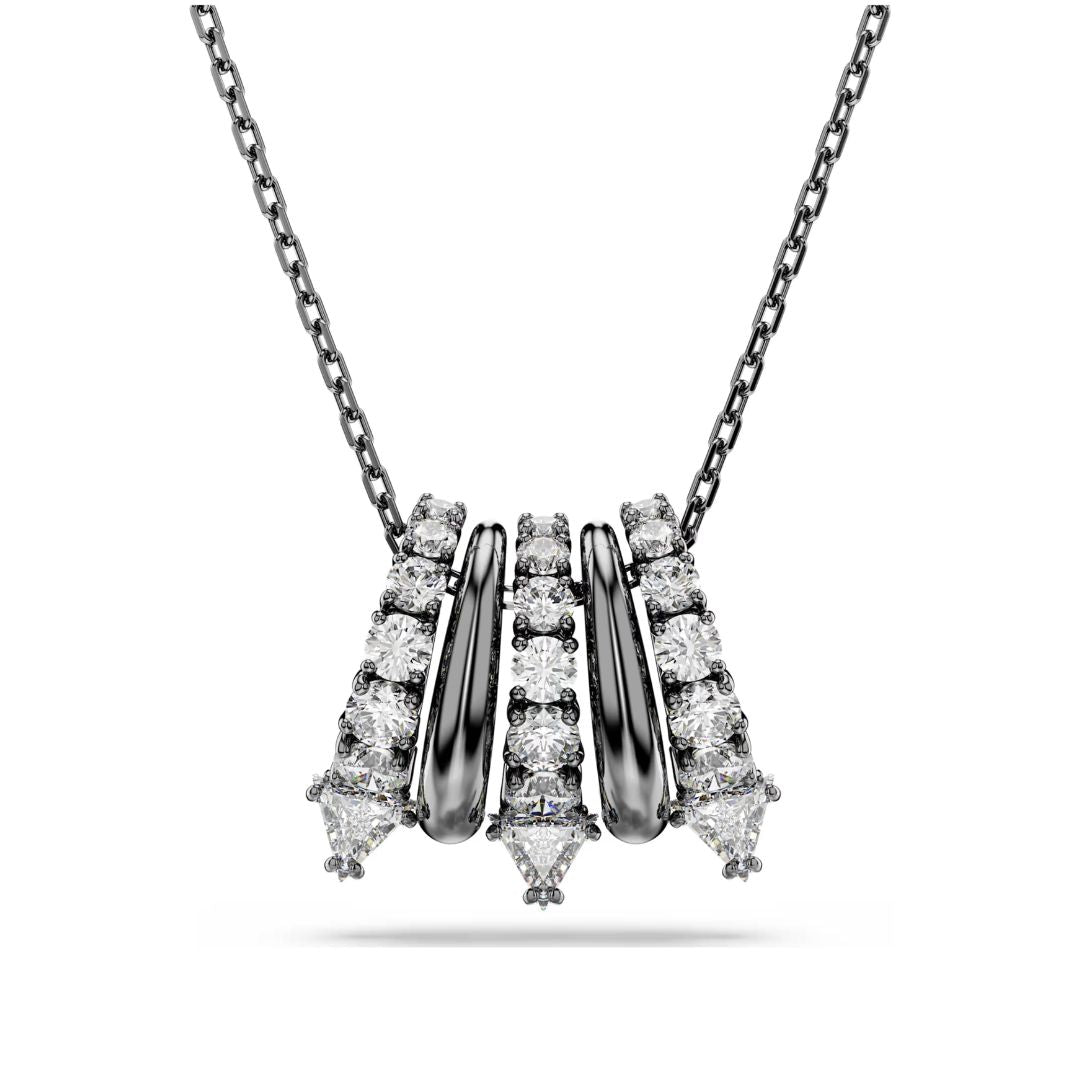 Swarovski Sublima Pendant, Dark Metal and White Crystals 5735225