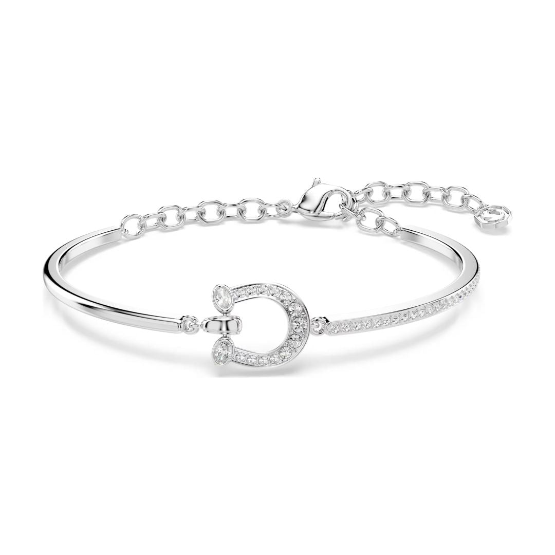 Swarovski Symbolica Horse Shoe Bracelet, White Zircons, 5746220