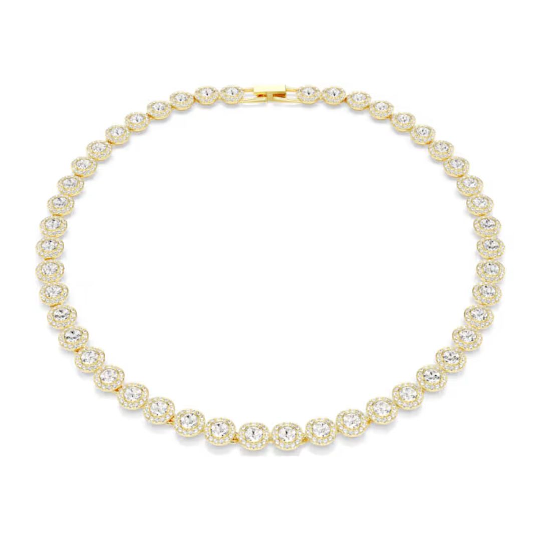 Swarovski Una Angelic kaulakoru, keltakulta ja kirkkaat kristallit, 5720505