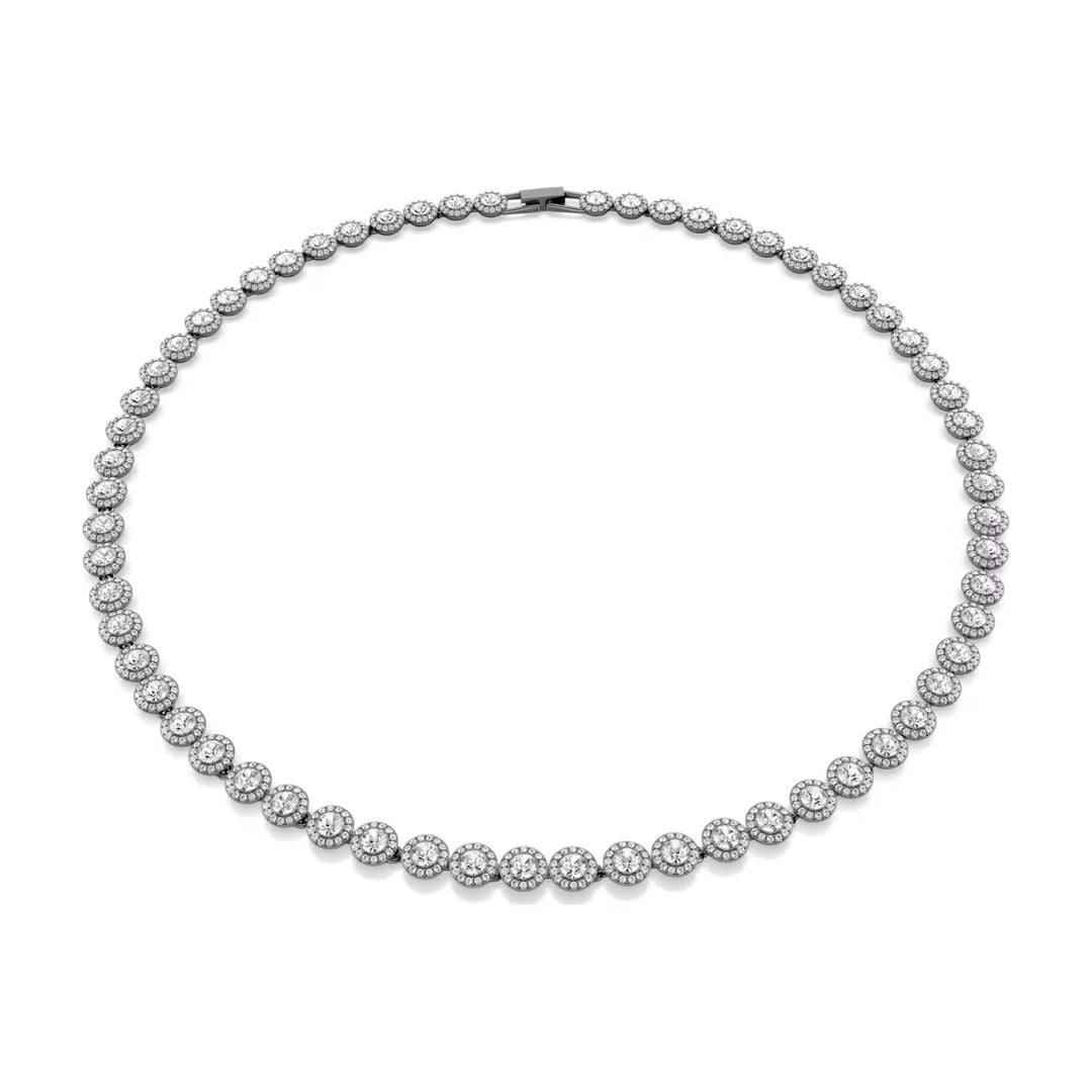 Swarovski Una Angelic kaulakoru, tumma metalli ja kirkkaat kristallit, 5681057