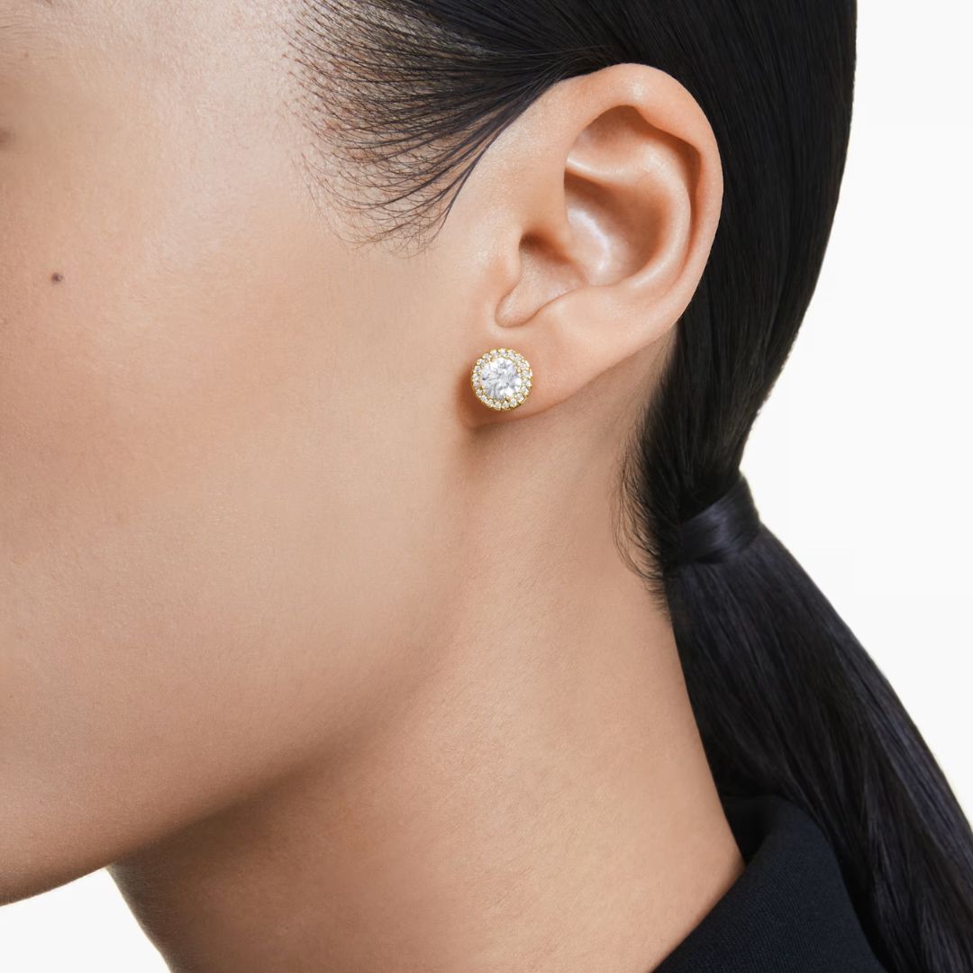 Swarovski Una Angelic korvakorut, keltakullanväri ja kirkkaat kristallit, 5686637