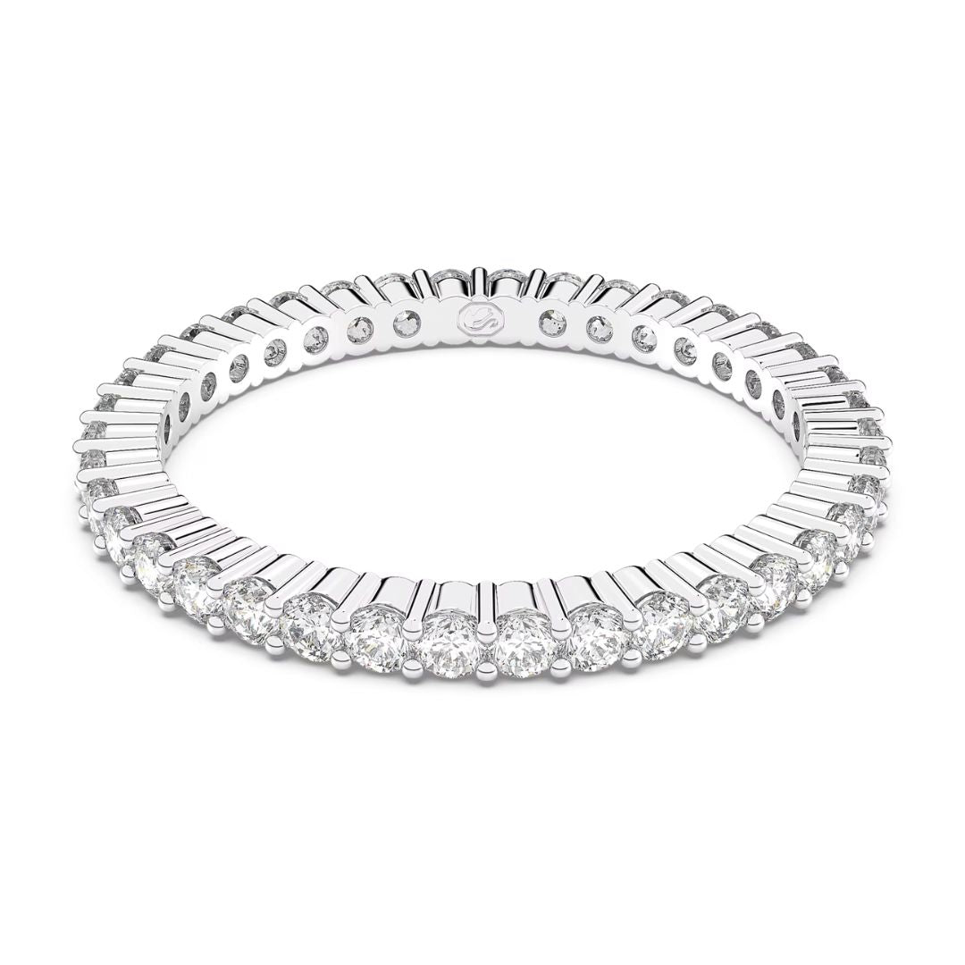 Swarovski Vittore sormus, vaalea metalli ja kirkkaat kristallit, 5656299
