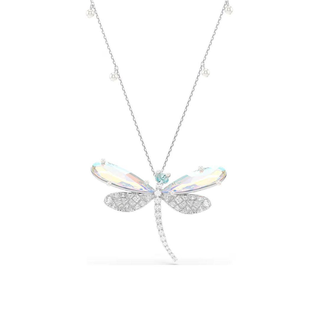 Swarovski x Ariana Grande Dragonfly Necklace and Brooch With Crystals