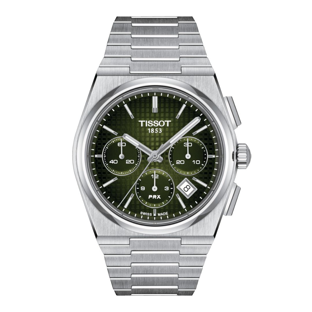 Tissot PRX Automatic Chronograph, T1374271109100, rannekello