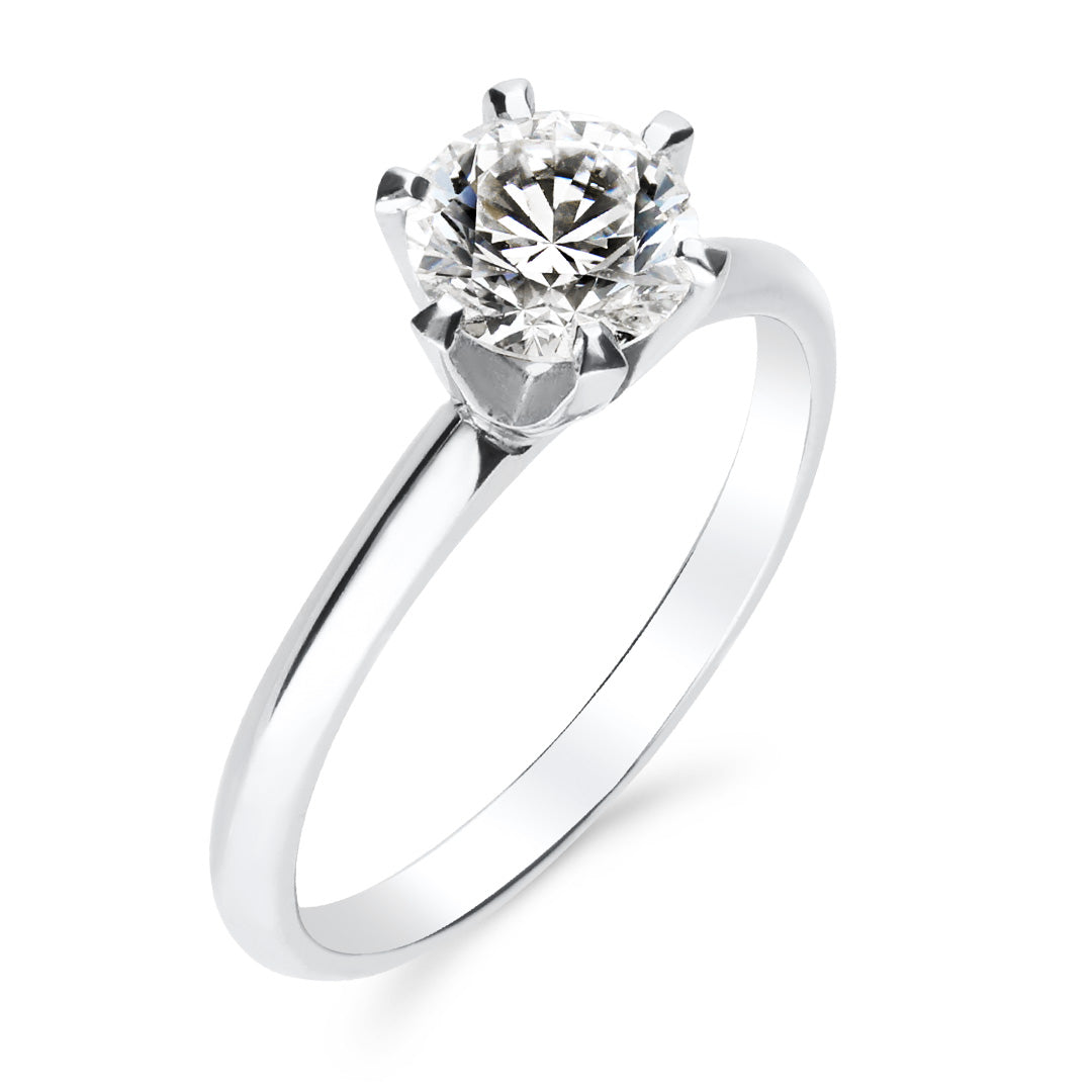 Silván Solitaire timanttisormus 1,00ct, valkokultaa, Silván vihkisormukset