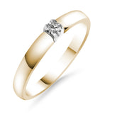 Silván timanttisormus 0,05ct, 14K keltakultaa, Silván timanttikorut - Silván - Laatukoru