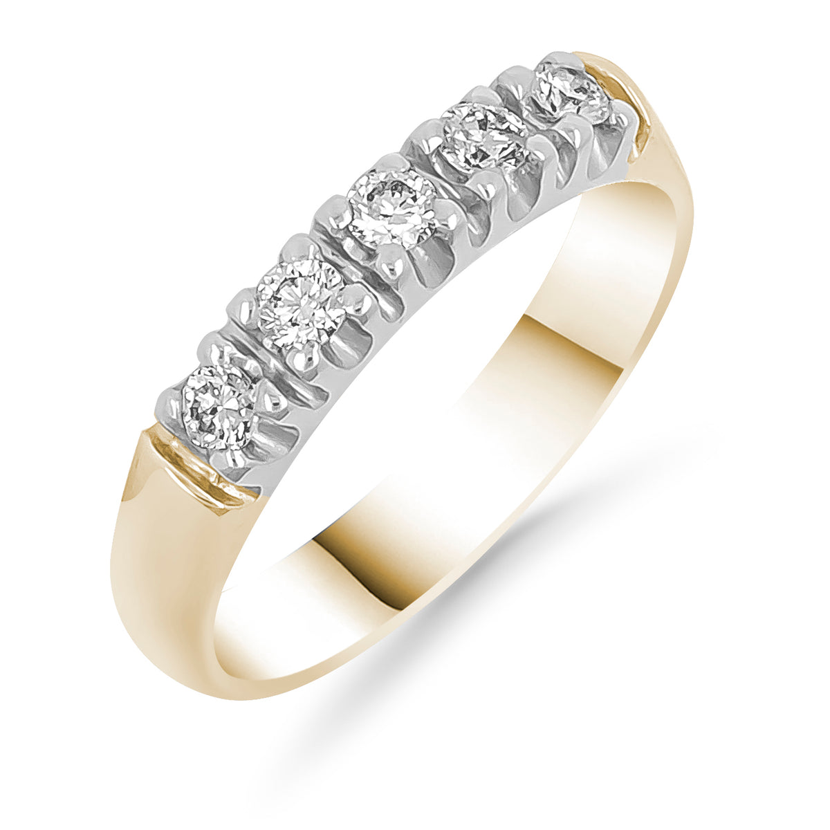 Silván rivitimanttisormus 0,25ct, 14K keltakultaa, Silván timanttikorut - Silván - Laatukoru