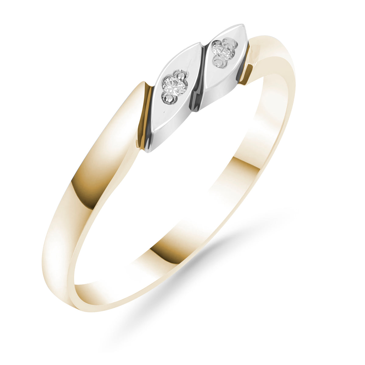 Silván timanttisormus 0,02ct, 14K keltakultaa, Silván timanttikorut - Silván - Laatukoru