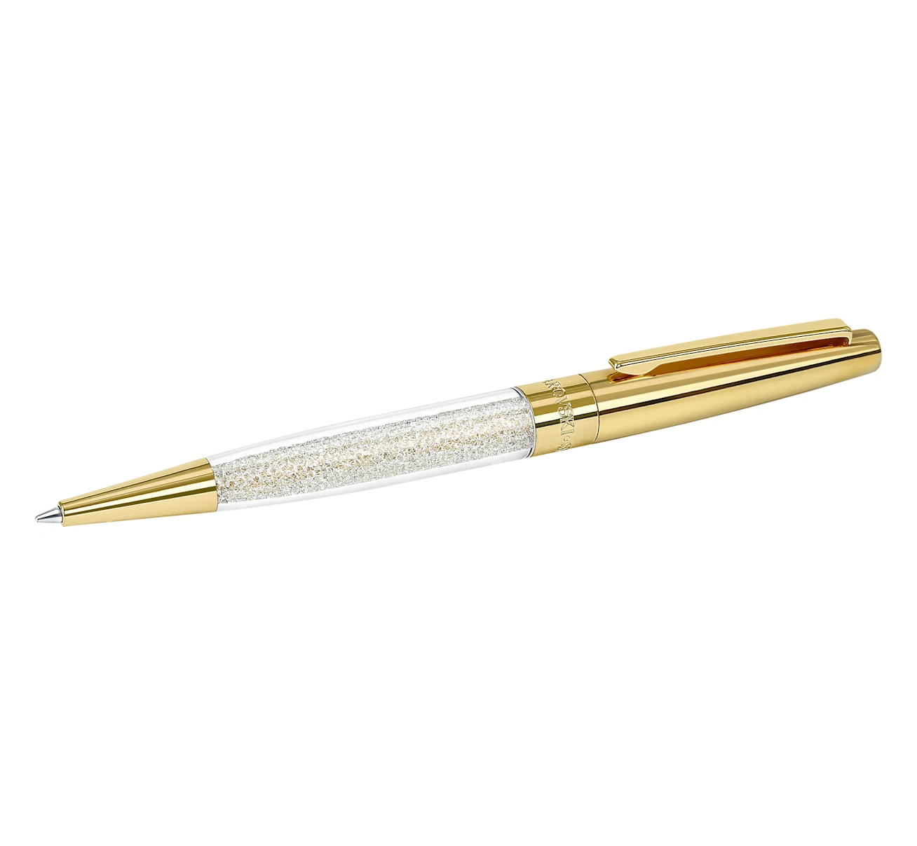 Swarovski Crystalline Stardust ballpoint pen, gold coloured