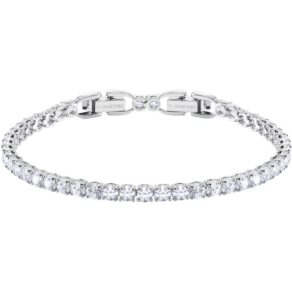 Swarovski Tennis Round Deluxe, kristallirannekoru - Swarovski - Laatukoru