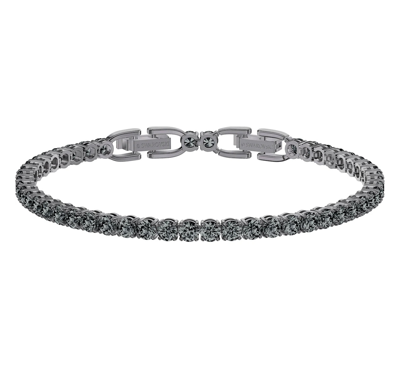 Swarovski Tennis Deluxe kristallirannekoru, harmaa - Swarovski - Laatukoru