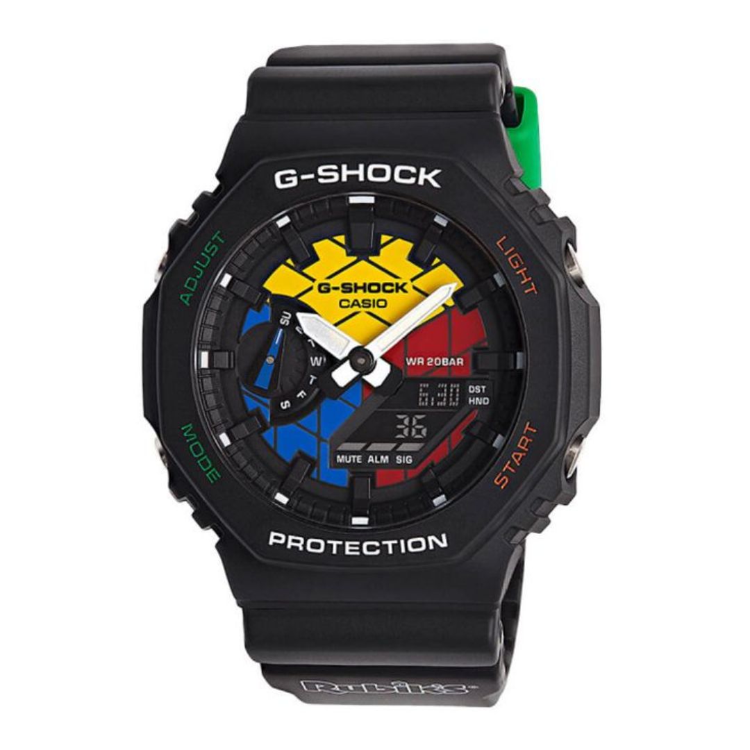 Casio G-Shock Rubik's Cube rannekello GAE-2100RC-1AER