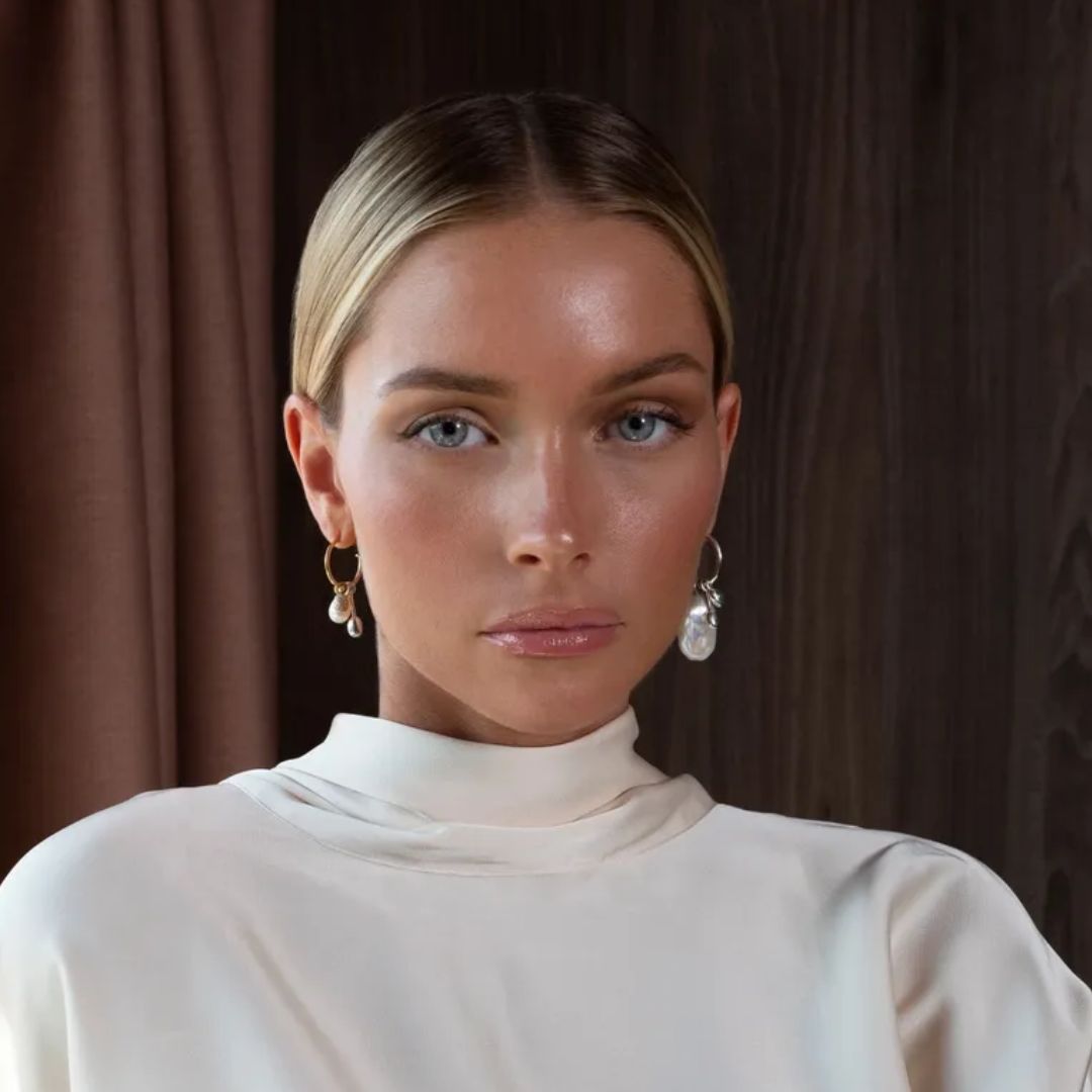Efva Attling 101 Plain Hoops korvakorut, keltakultaa