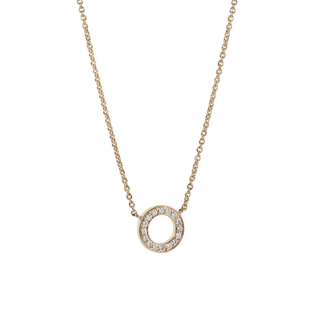 Diamond circle of love necklace Clearance